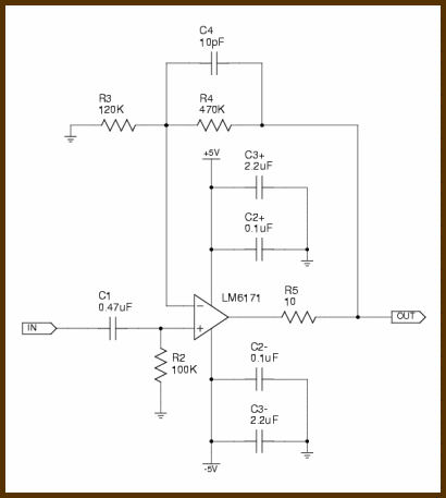 high-speed op-amp schematic