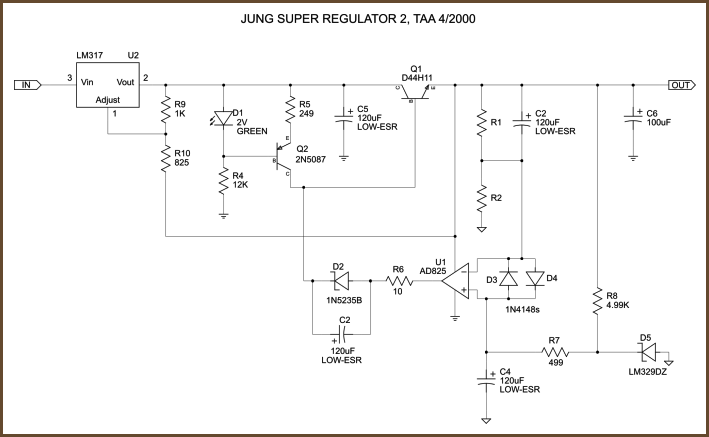 Improved Jung super regulator schematic